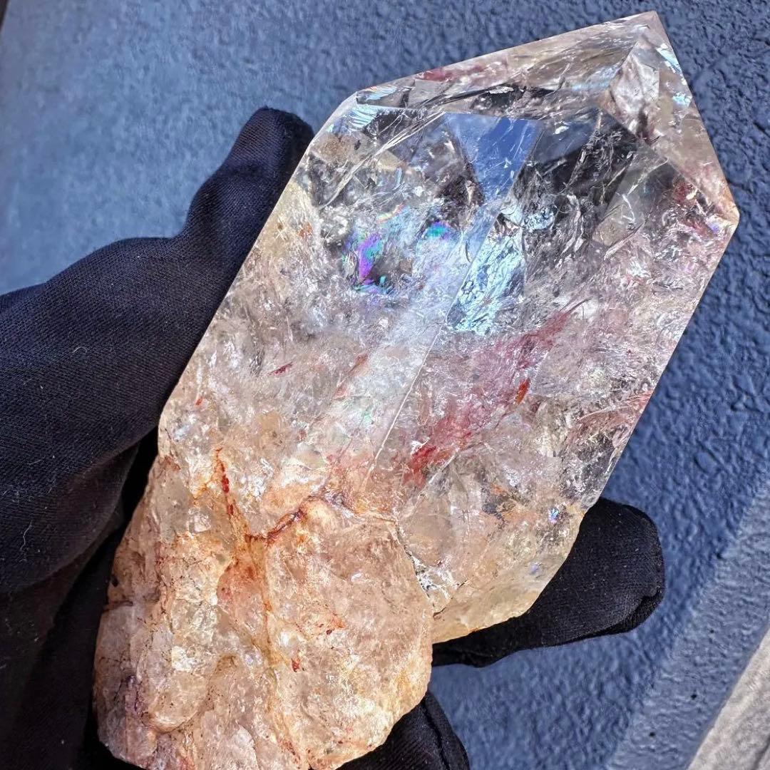 高品質❗️ガーデンクォーツピンク♡アゼツライト虹入り☆ヒマラヤクラスターA1569