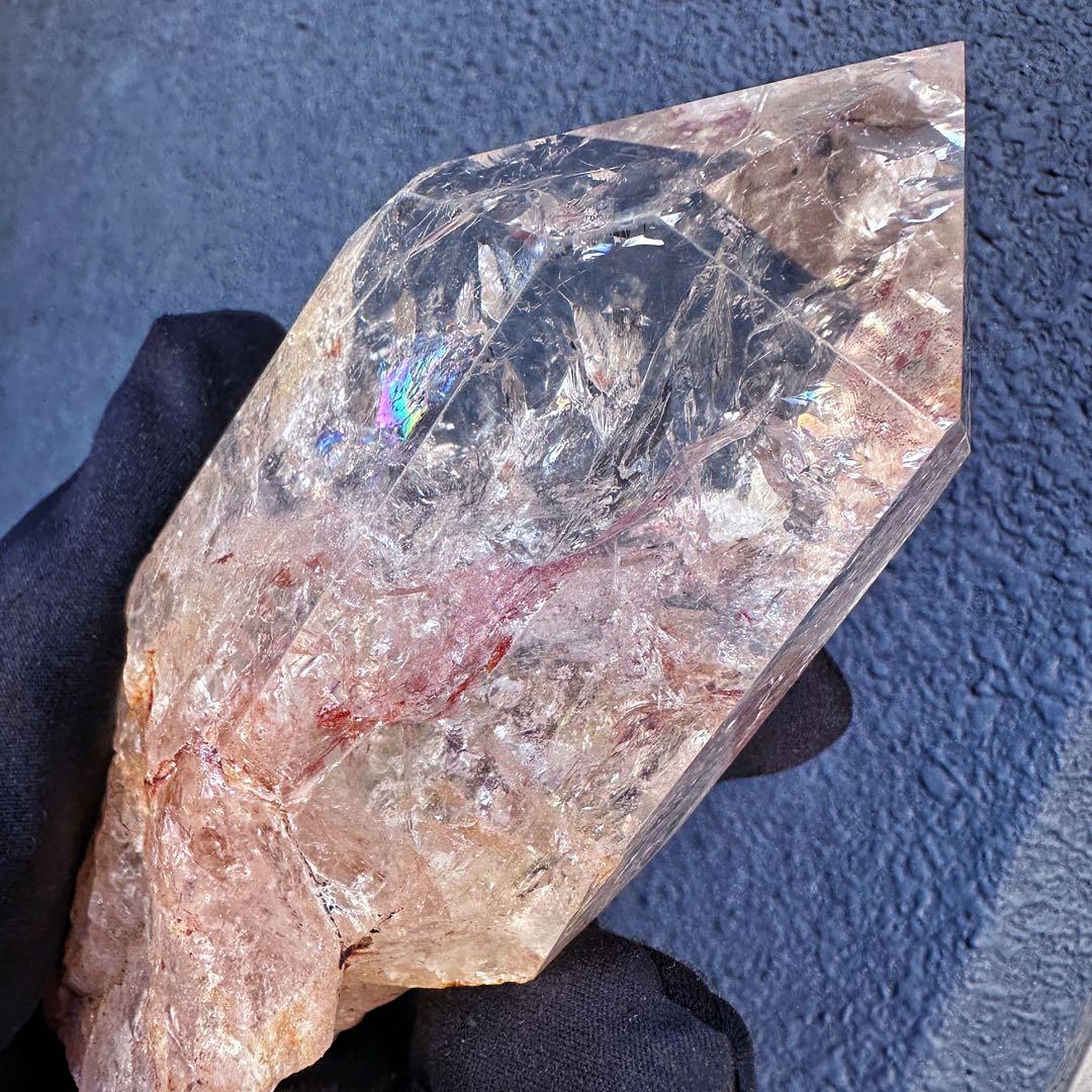 高品質❗️ガーデンクォーツピンク♡アゼツライト虹入り☆ヒマラヤクラスターA1569