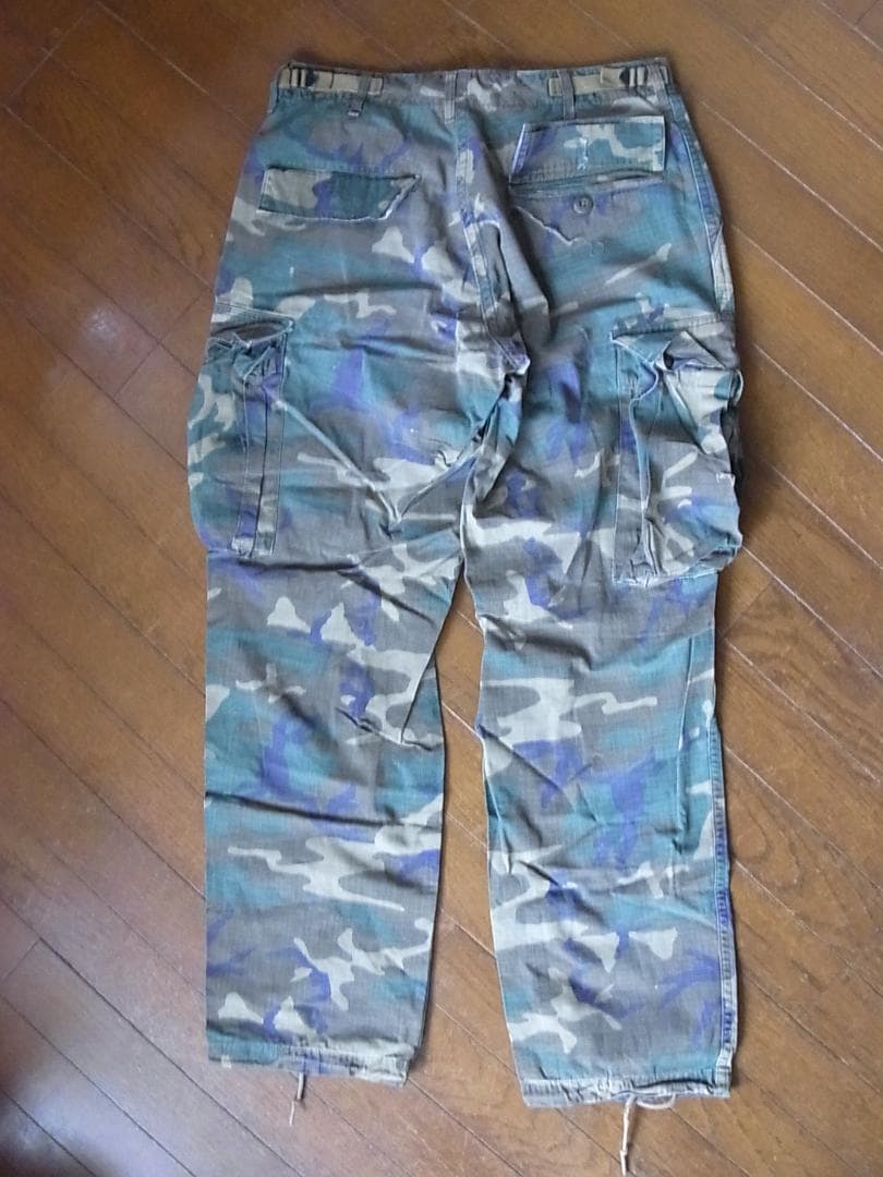 米軍のヴェトナム迷彩EDOLパンツ　S