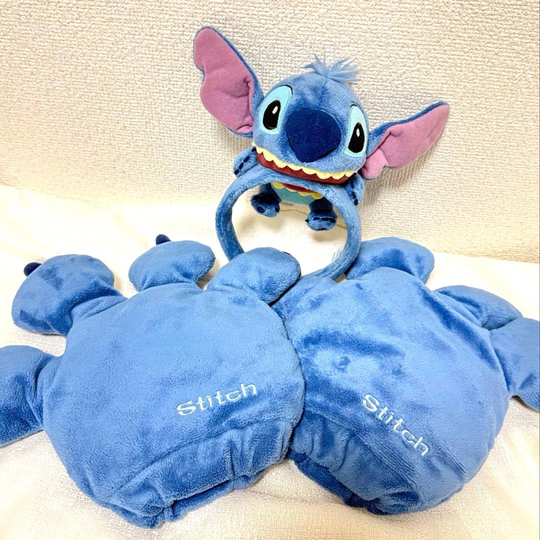 【即日発送】【希少レア】スティッチ　カチューシャ　手袋グローブ　セット