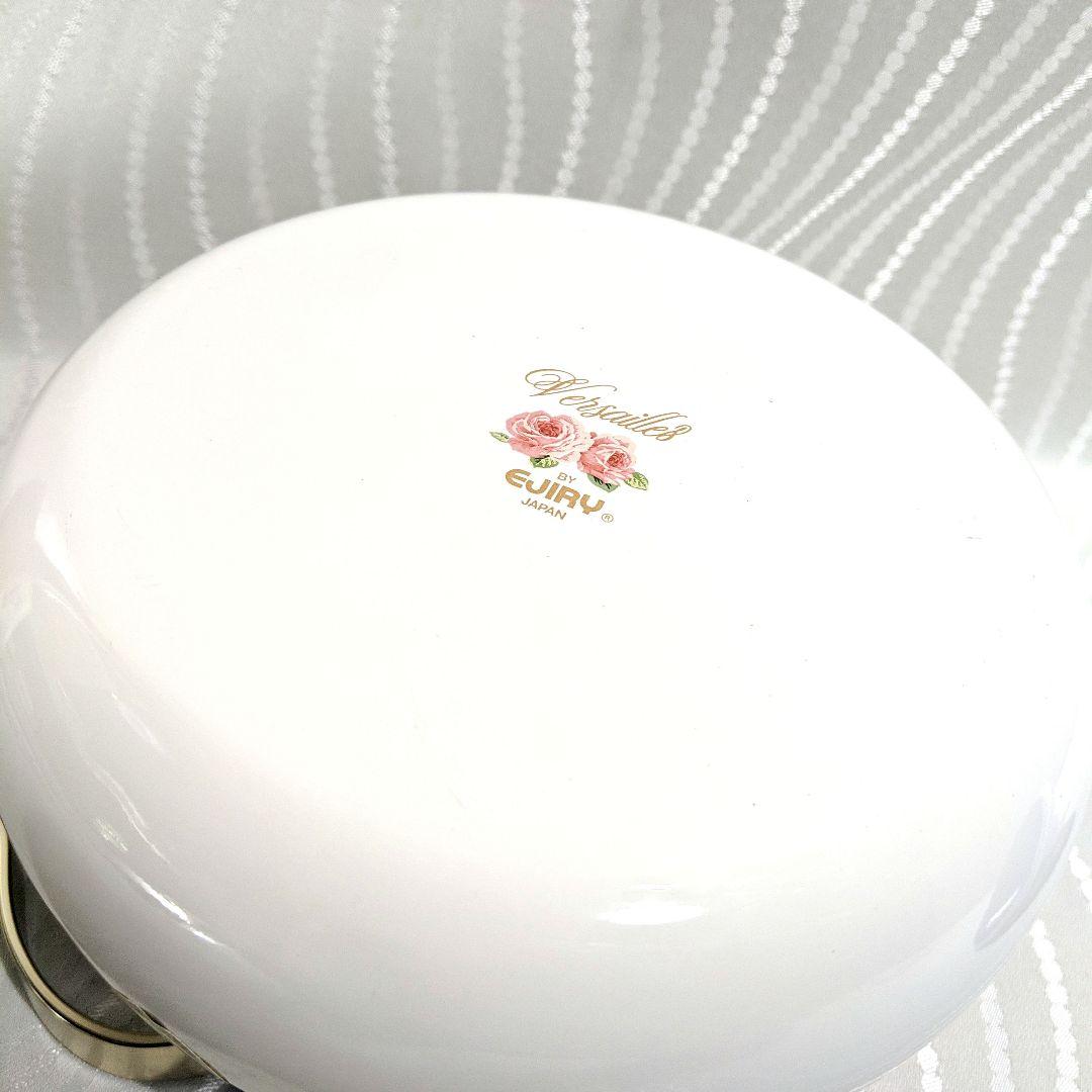 【未使用】EJIRYエジリー　ホーローケトルやかん　2.3L　ベルサイユローズ柄