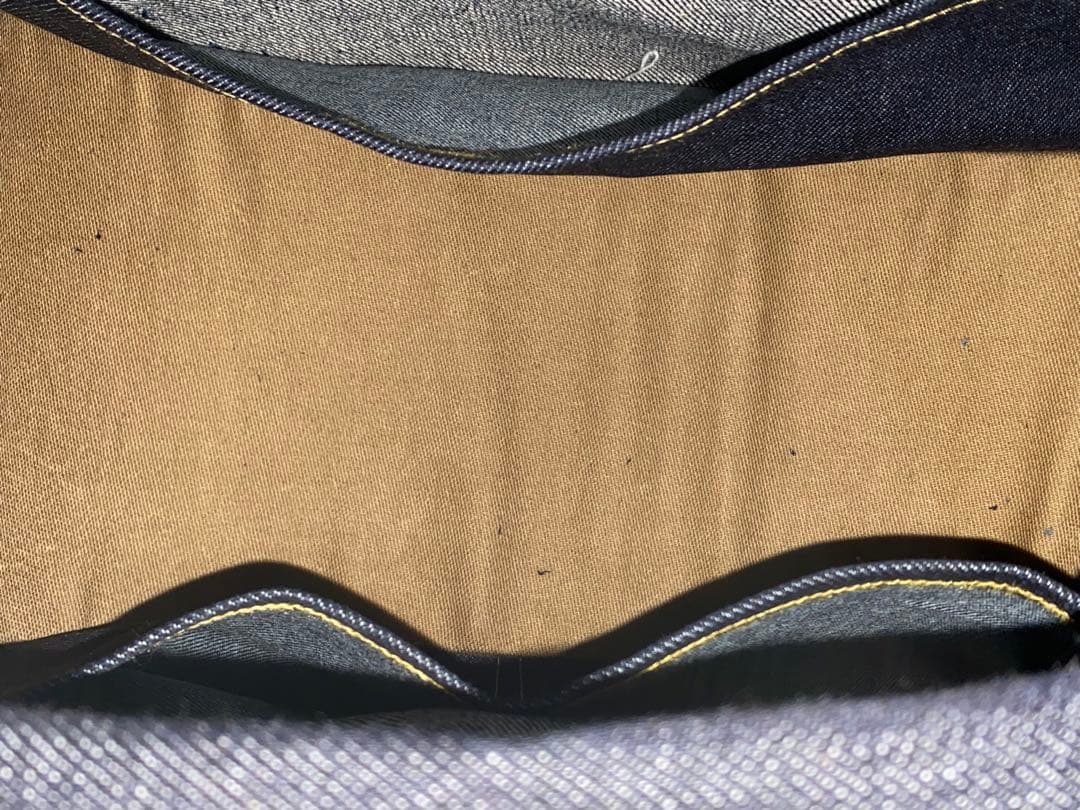 お値下げ☆岡山デニム☆トラ猫☆ステンシル☆Sサイズ4wayボストンバッグ