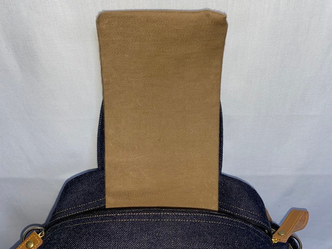 お値下げ☆岡山デニム☆トラ猫☆ステンシル☆Sサイズ4wayボストンバッグ