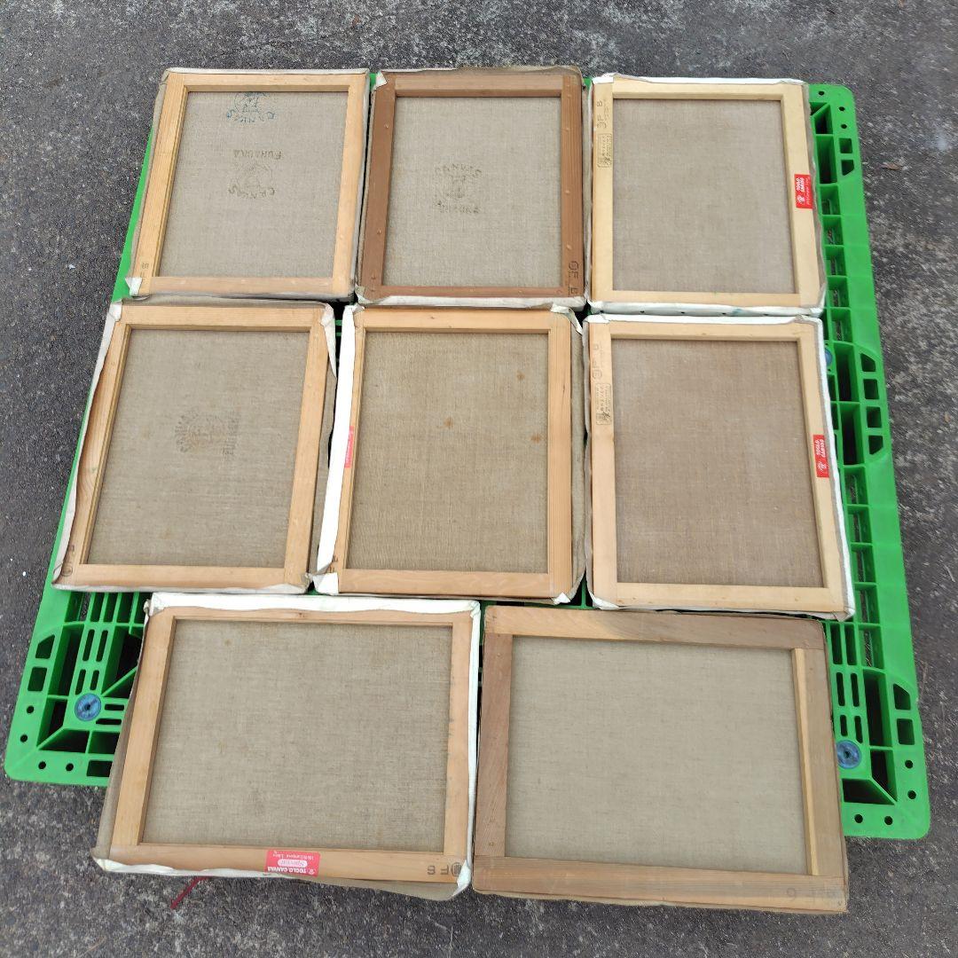 F6 キャンバス 17枚 まとめ セット 中古品 油彩 画材