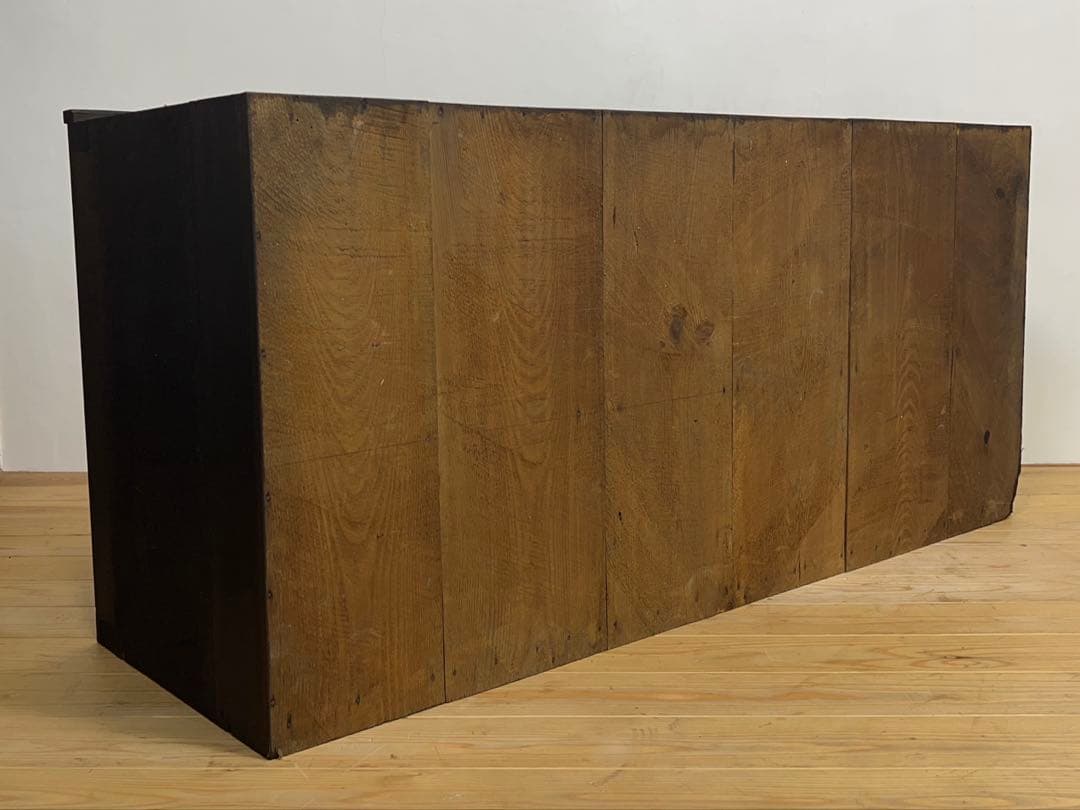 水屋箪笥　オープシェルフ　ディスプレイ　横幅151㎝ 2A038　古道具