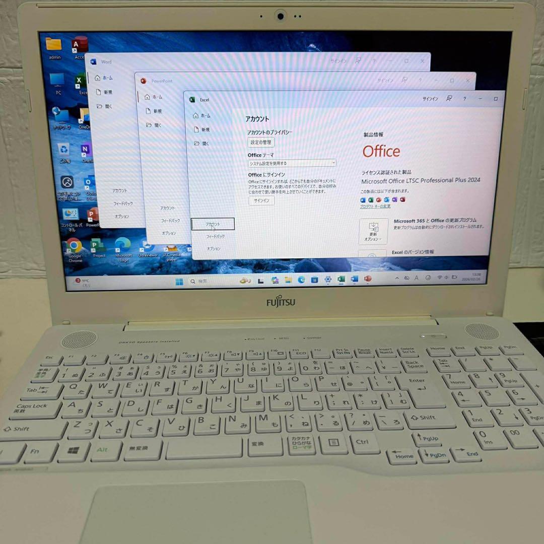 Windows11オフィス2024年 i7 SSD1Tbメモリ16GB美品富士通