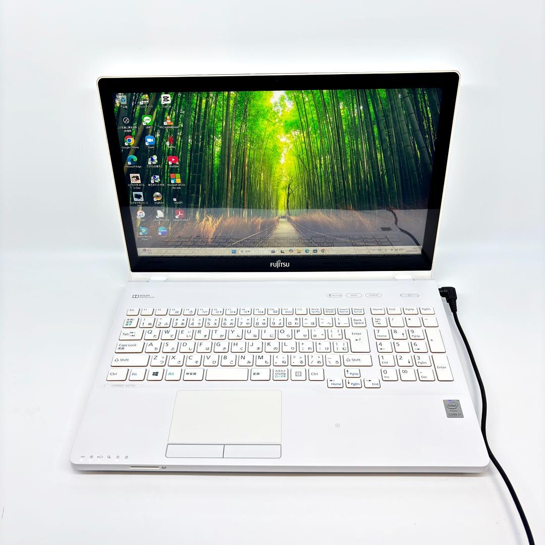富士通 ノートパソコン Corei7 SSD オフィス付き Win11 A43