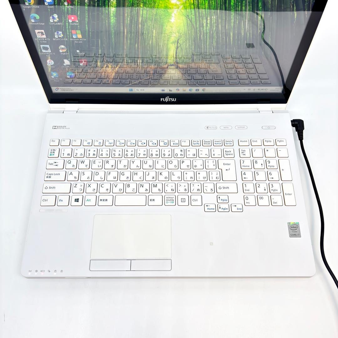 富士通 ノートパソコン Corei7 SSD オフィス付き Win11 A43
