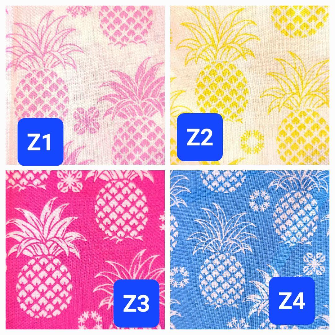 ハワイアンキルト✨ホヌポーチ　花付き✨アナナスポーチ✨ハイビスカスキーリング✨