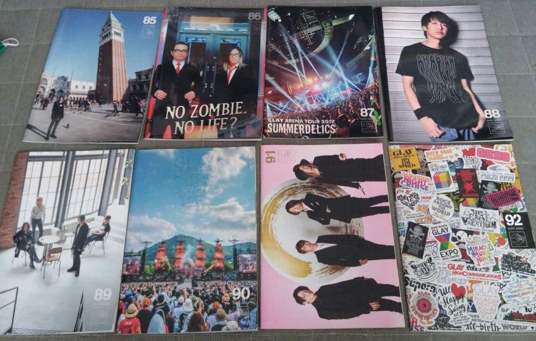 GLAY 会報VOL69〜100とグレニチHAPPY TIMES VOL1〜4