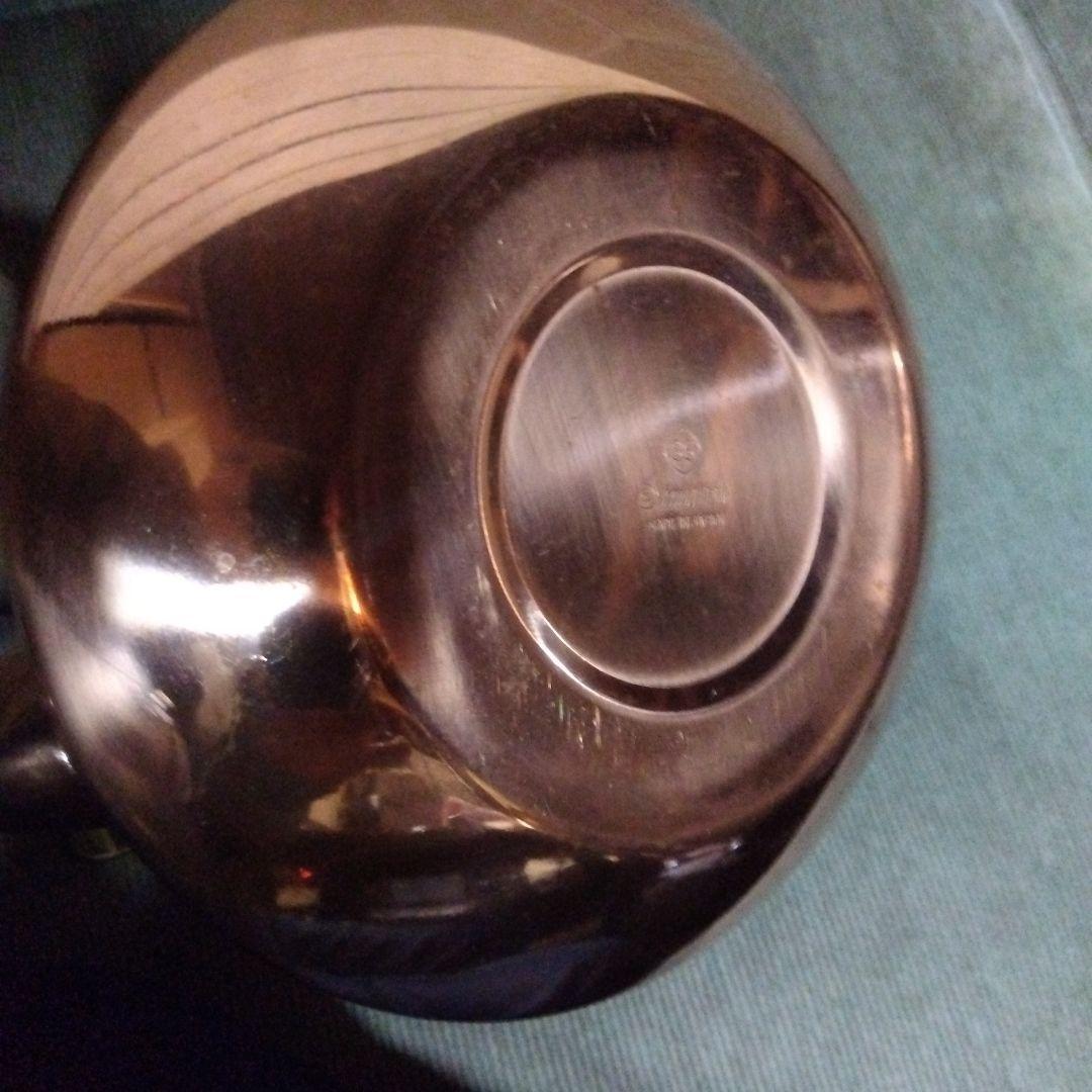 島本製作所　銅製やかん　ケトル　木製ハンドル付き