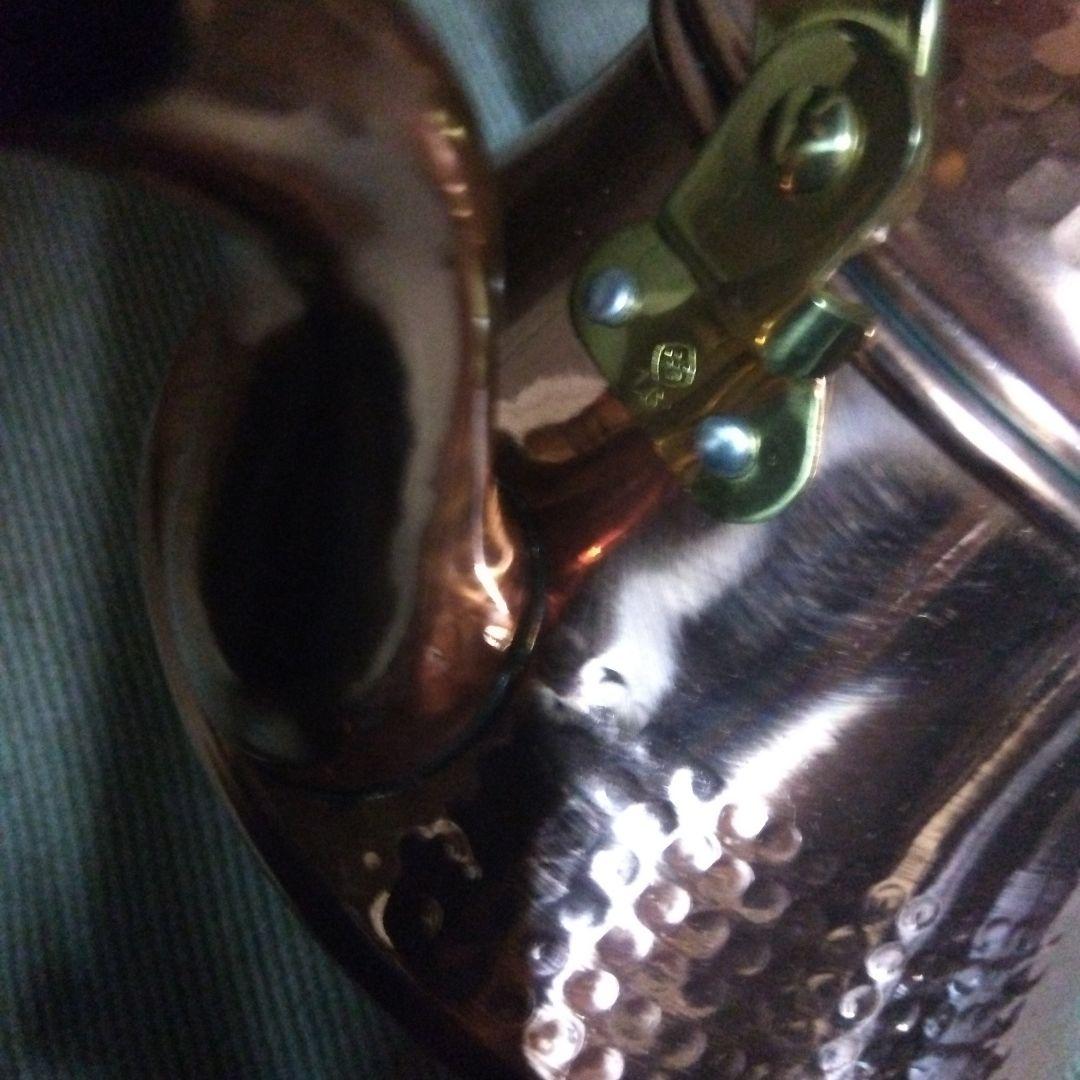 島本製作所　銅製やかん　ケトル　木製ハンドル付き