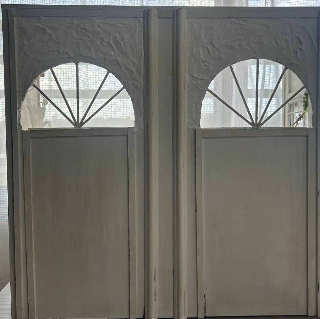 木製ドールハウス・背景ボード・ミニチュアハウス・ハンドメイド・1/6