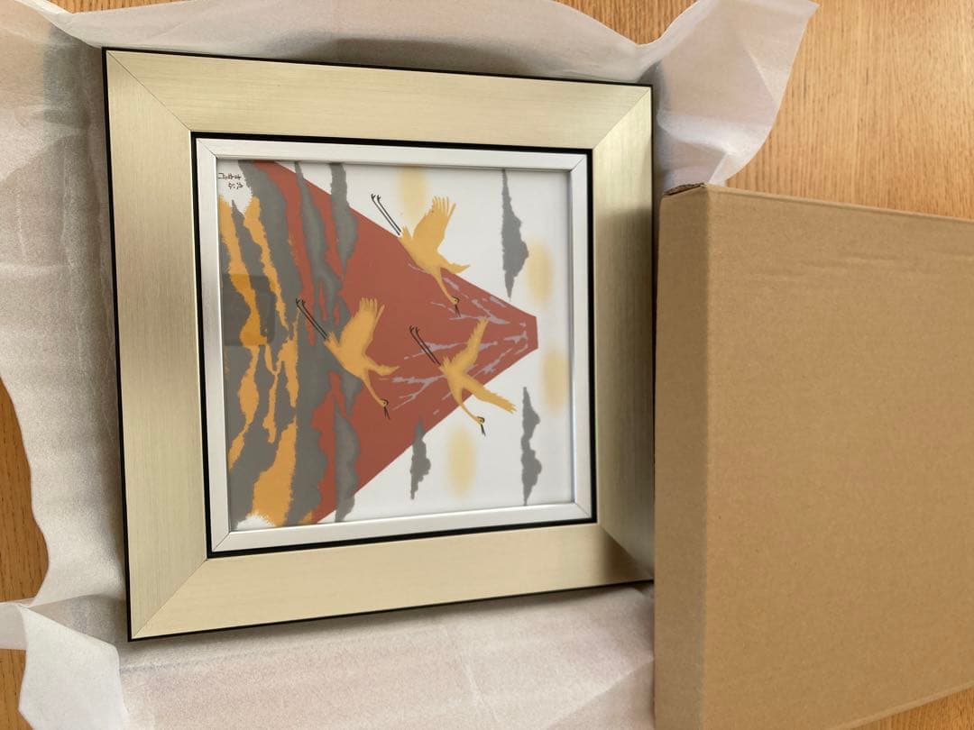 絵画　開運　良縁　富士山　赤富士　金　銀　鶴　陶器　縁起　厄落し　宝くじ