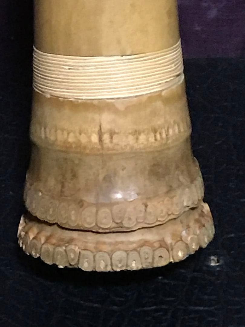 ⭐️琴古流尺八 探？芳？銘　銀縁唄口　長さー約42.5センチ　重さー約320グラム