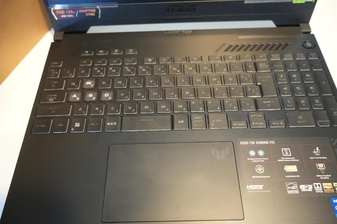 【超美品】ASUS TUF F15 ノートPC ゲーミング クリエーター向け