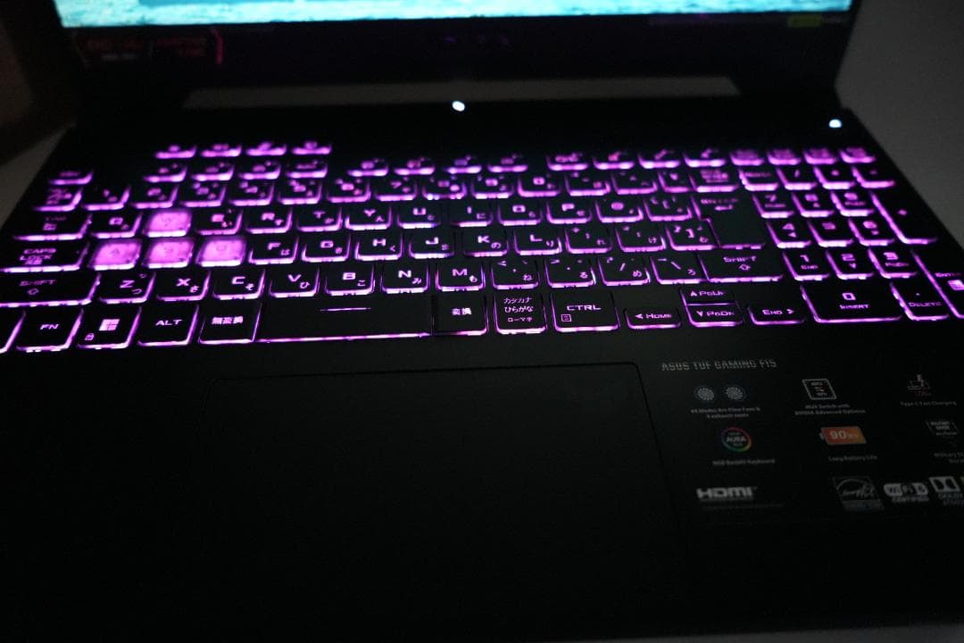 【超美品】ASUS TUF F15 ノートPC ゲーミング クリエーター向け