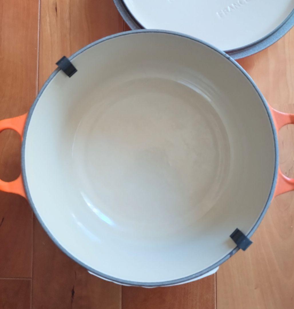 LE CREUSET ル・クルーゼ ココット 20cm オレンジ 両手鍋 蓋付