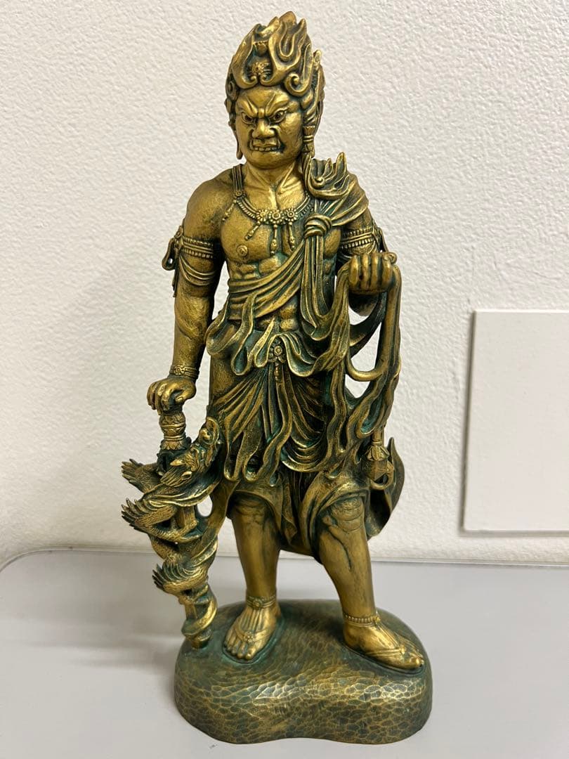 伊瑳美團十郎　仏師銘版 不動明王