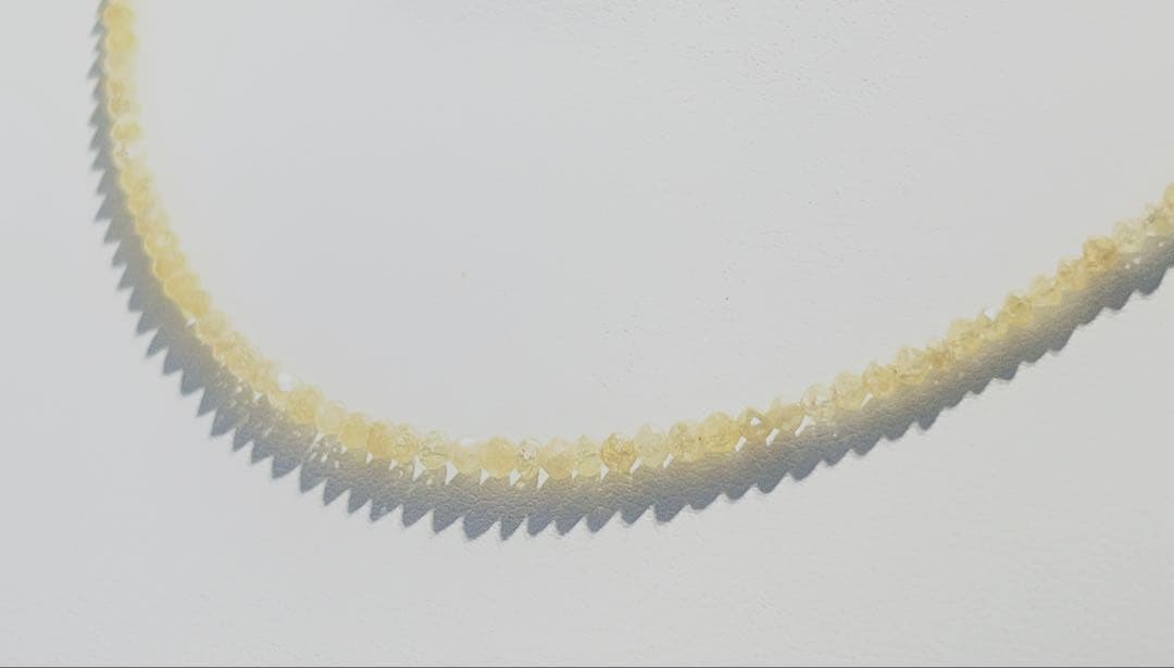 k18イエローダイヤモンドネックレスNO25-2539