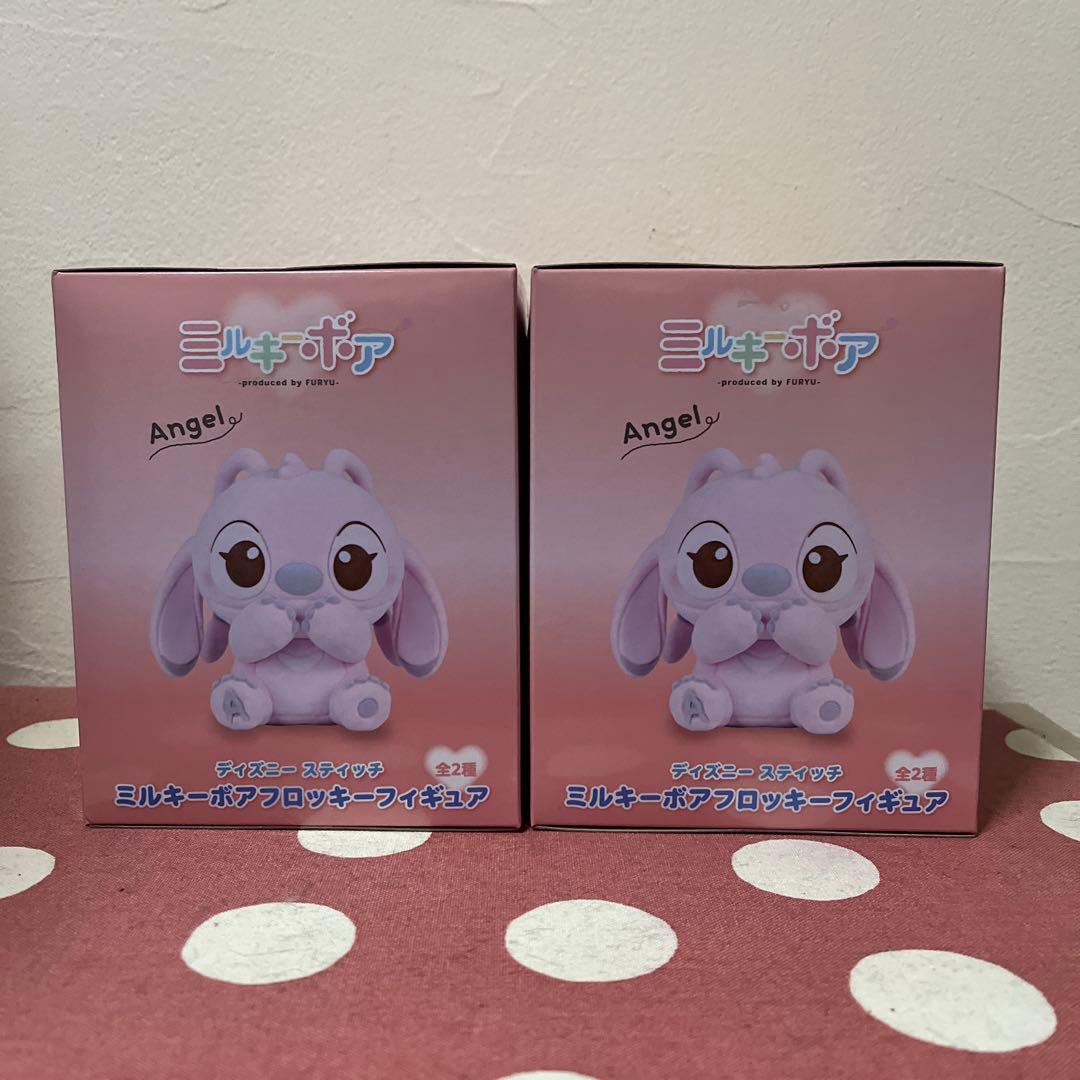 ディズニー スティッチ&エンジェルミルキーボア フロッキーフィギュア16体セット