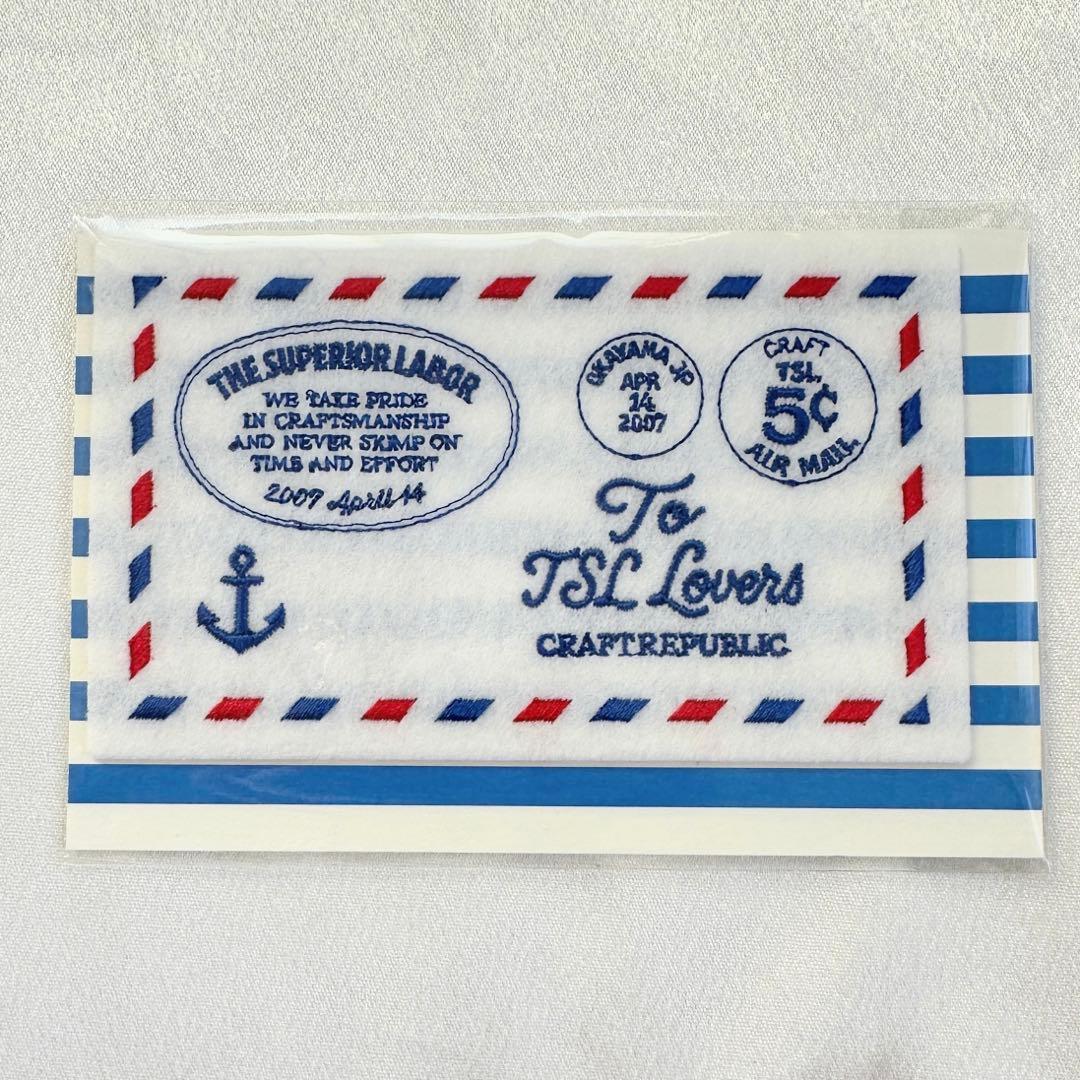 TSL 倉敷 ワッペン エアメール モチーフ シュペリオールレイバー