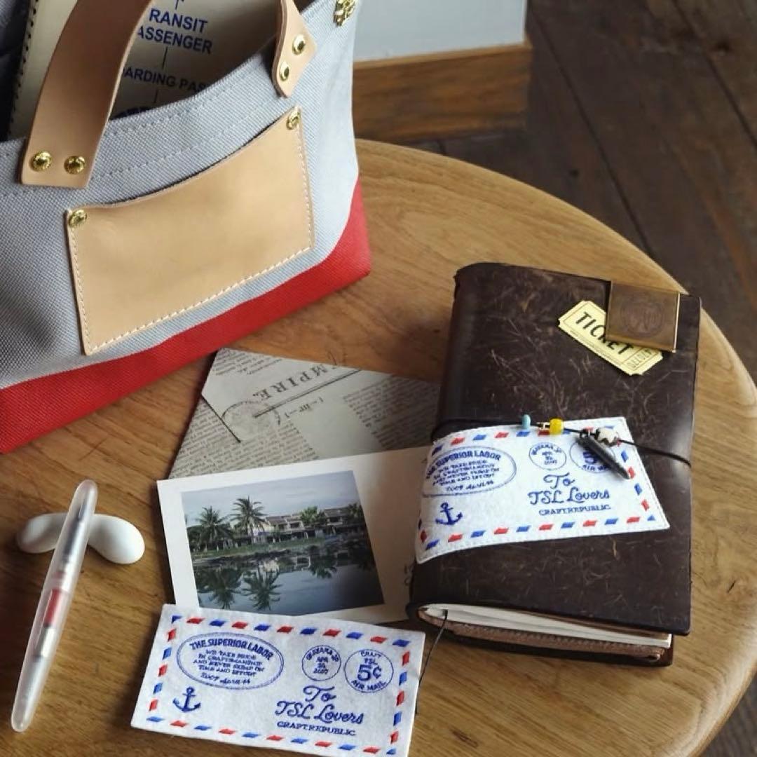 TSL 倉敷 ワッペン エアメール モチーフ シュペリオールレイバー