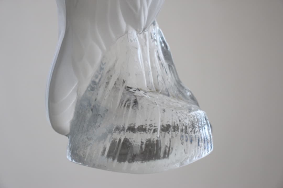 ヴィンテージ　Nybro Sweden　ガラス　置物　梟　フクロウ