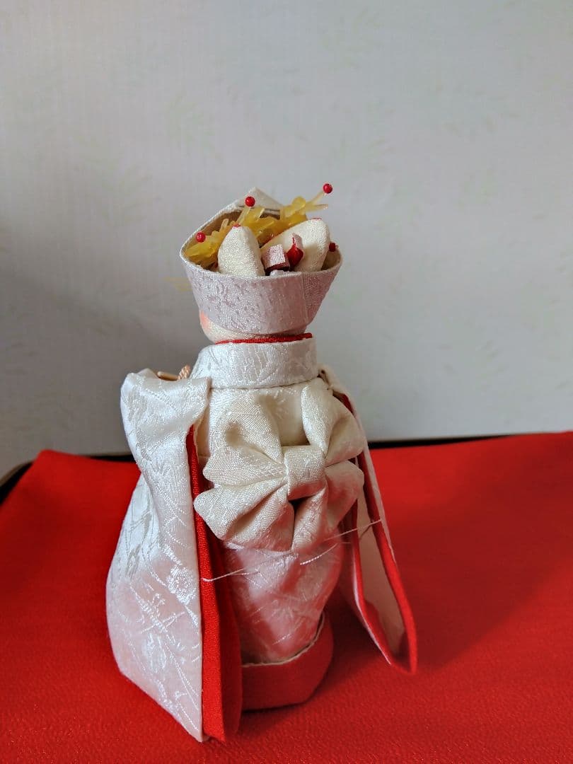 創作人形　きつねの夫婦セット　古布ちりめん細工　ウェルカムドール　雛人形