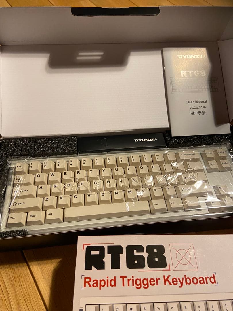 YUNZII RT68 マグネティックキーボード 本体