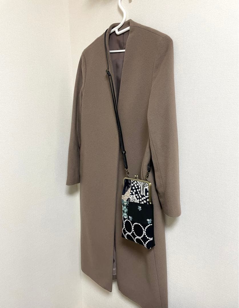 ミナペルホネン ringo 小さなバッグがま口 サコッシュ風 ハンドメイド