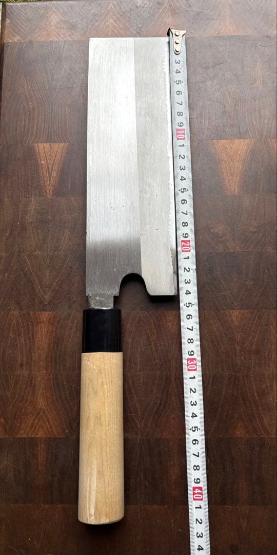 堺打刃物　麺切り　蕎麦切り　240mm 包丁　薄口　和包丁　白鋼　未使用