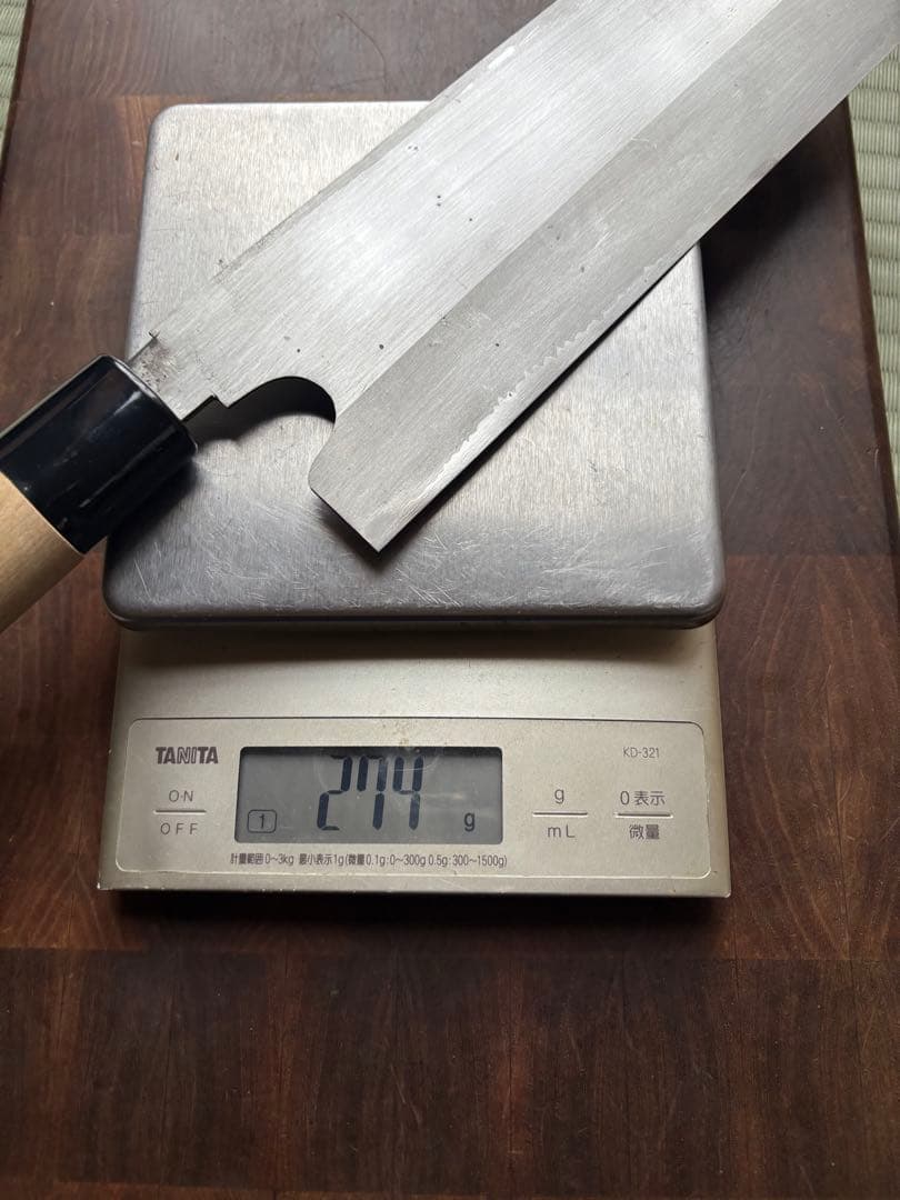 堺打刃物　麺切り　蕎麦切り　240mm 包丁　薄口　和包丁　白鋼　未使用