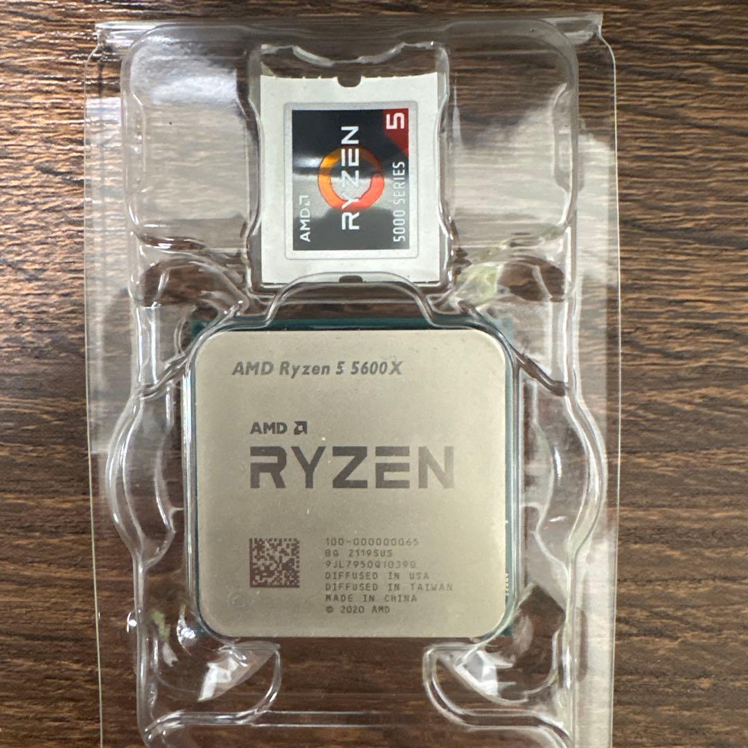 Ryzen 5 5600X BOX BIOS動作確認済 CPUクーラー付属