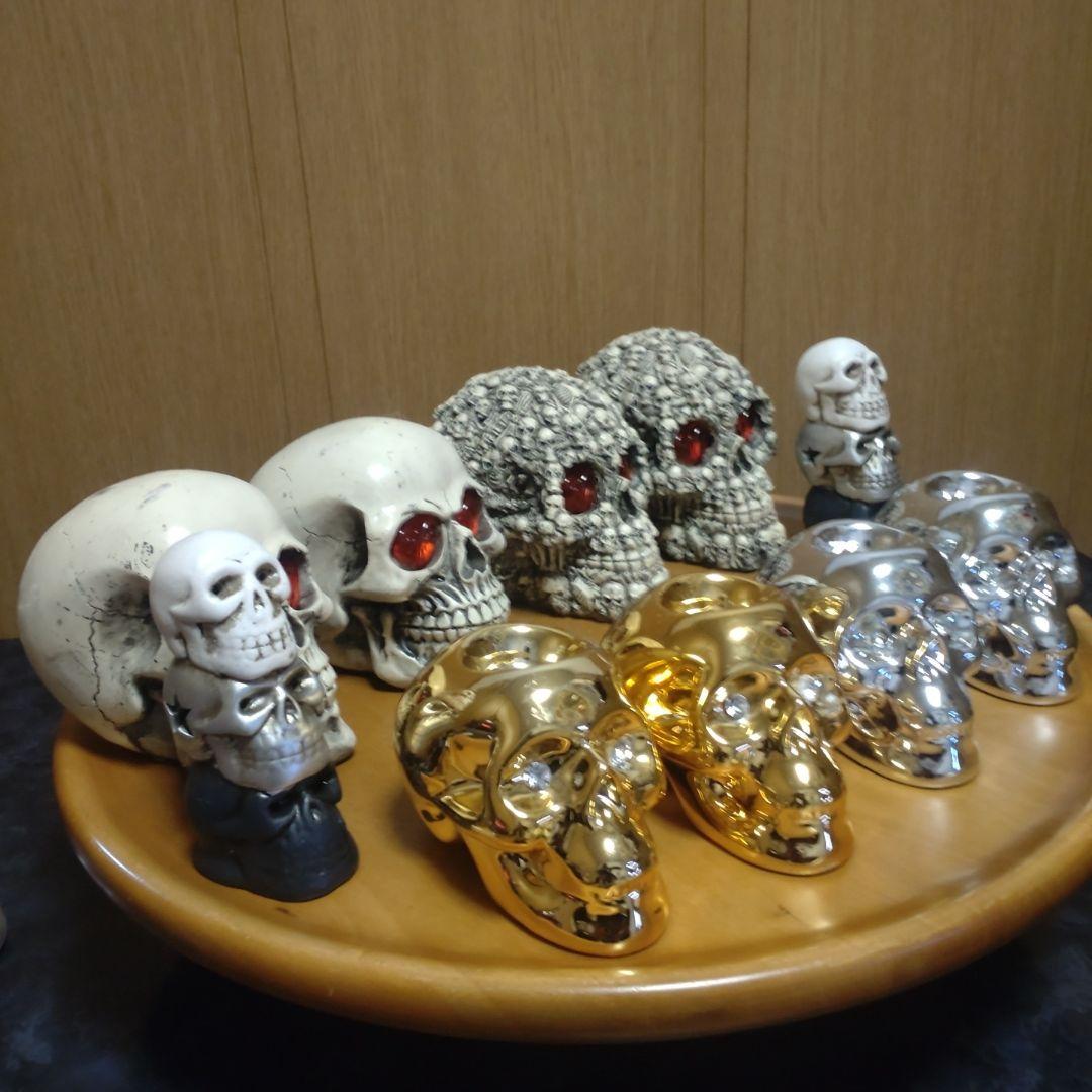 スカル オブジェ 　 髑髏 置物