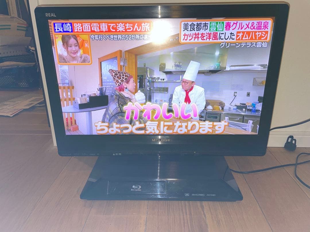 三菱　ブルーレイHDD内蔵テレビ LCD-22BLR500 22V 静岡富士市