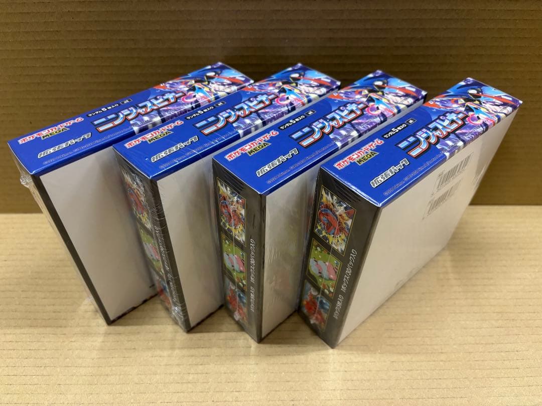 ポケモンカードゲーム ニンジャスピナー　新品未開封　シュリンク付き　4BOX