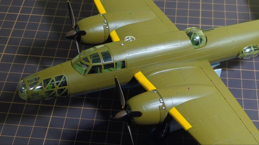 【ダイキ】ハセガワ1/72四式重爆_イ号一型甲搭載機(ケース完成済み)