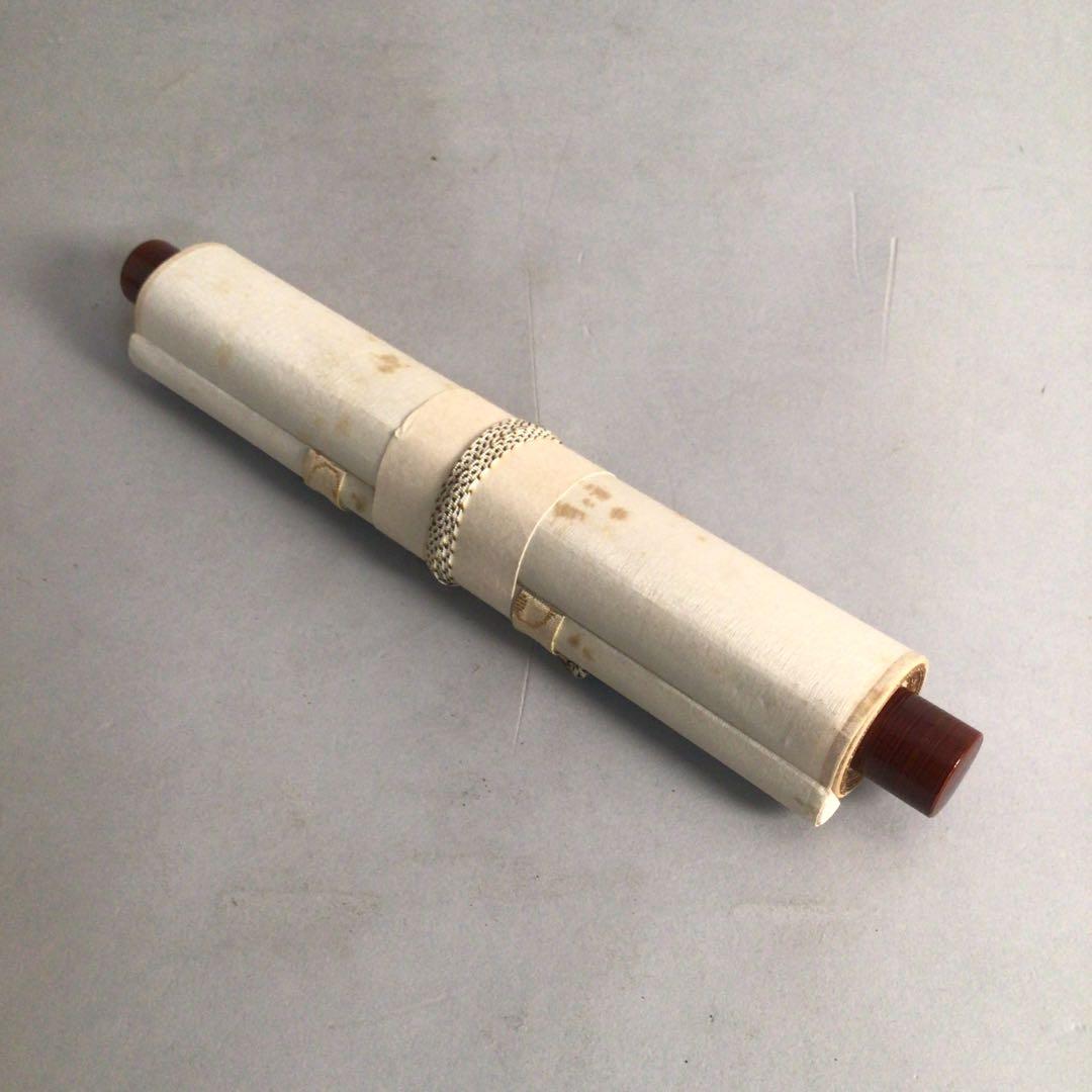 No4067 掛軸　表千家　永田宗伴一行書　短冊　紙本　禅語　古美術　送料無料