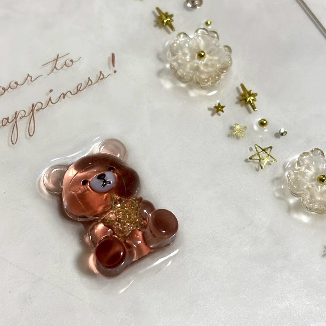 ✨りおん✨ A6 アクリルレジンバインダー　リング付き　韓国　貯金