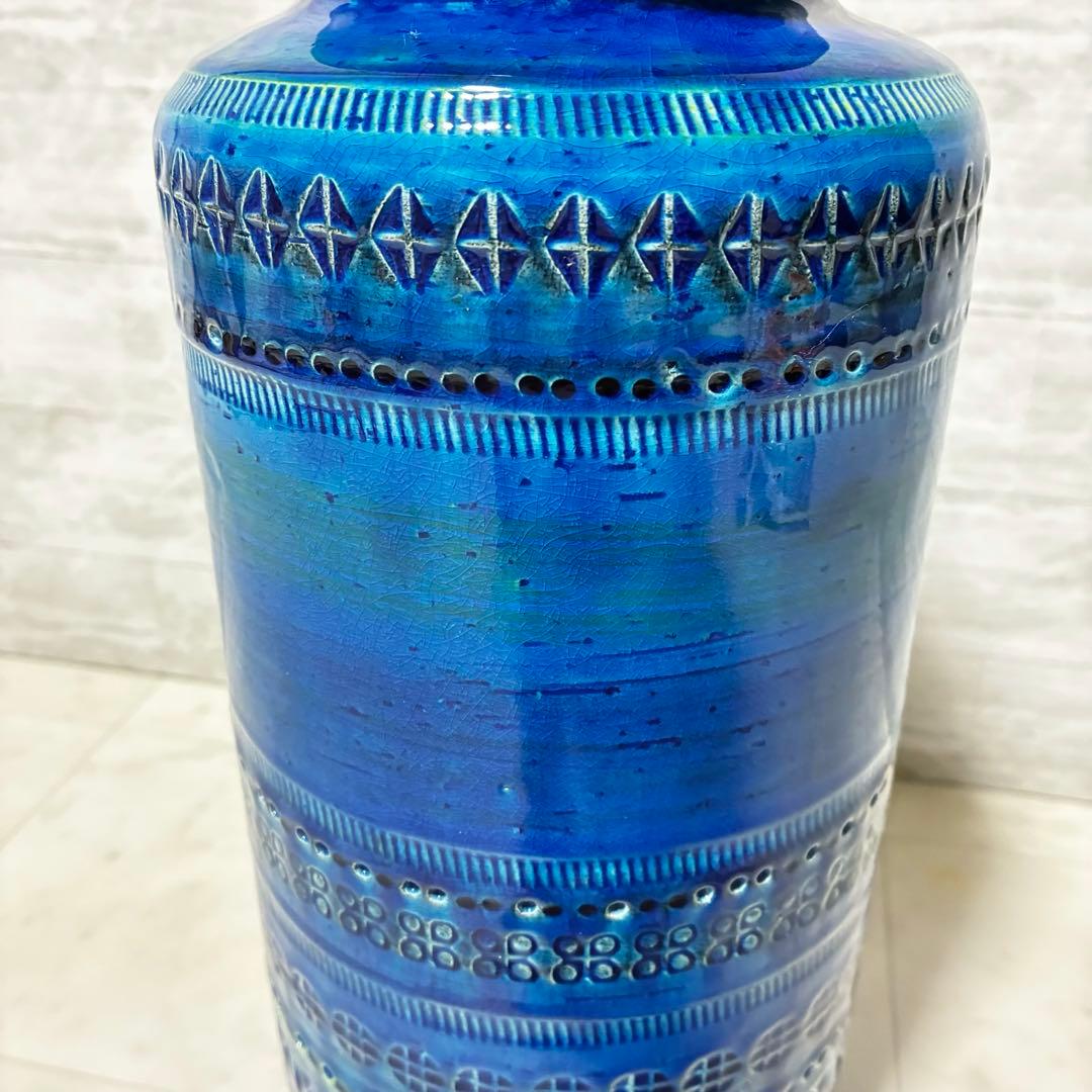 美品 FLAVIA MONTELUPO フラビア ビトッシ 花瓶 リミニブルー