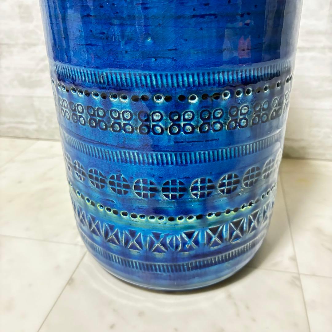 美品 FLAVIA MONTELUPO フラビア ビトッシ 花瓶 リミニブルー