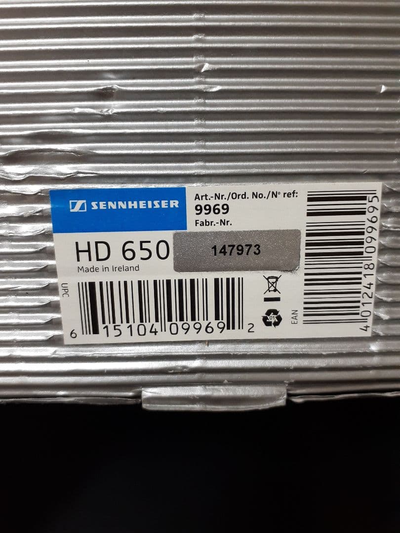 希少美品名機☆ゼンハイザー HD650 リファレンスクラス 箱保証書説明書