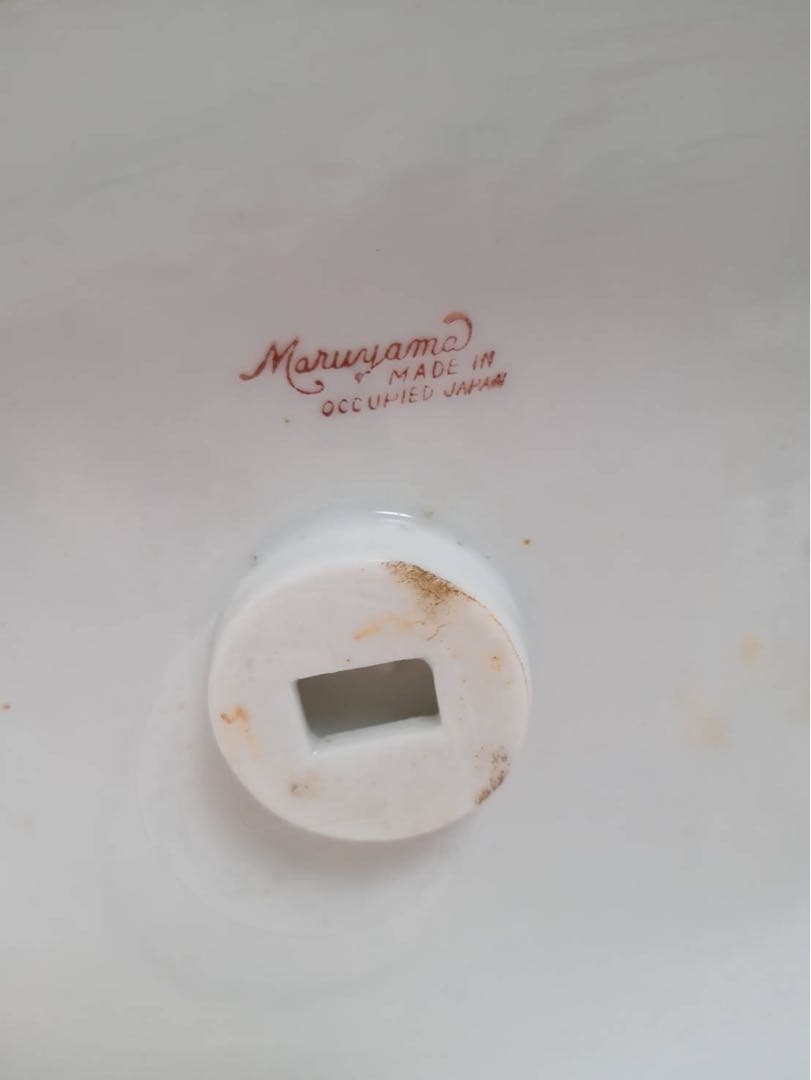 オキュパイドジャパン　羊飼い男女　瀬戸ノベルティ　丸山　陶器人形　フィギュリン