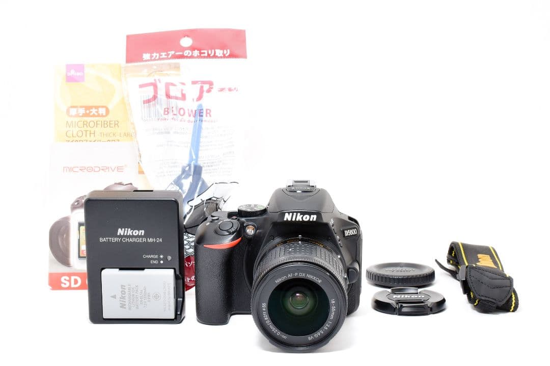 美品✨Nikon D5600✨新世代AF-P 標準レンズ付き✨高画質 スマホ転送