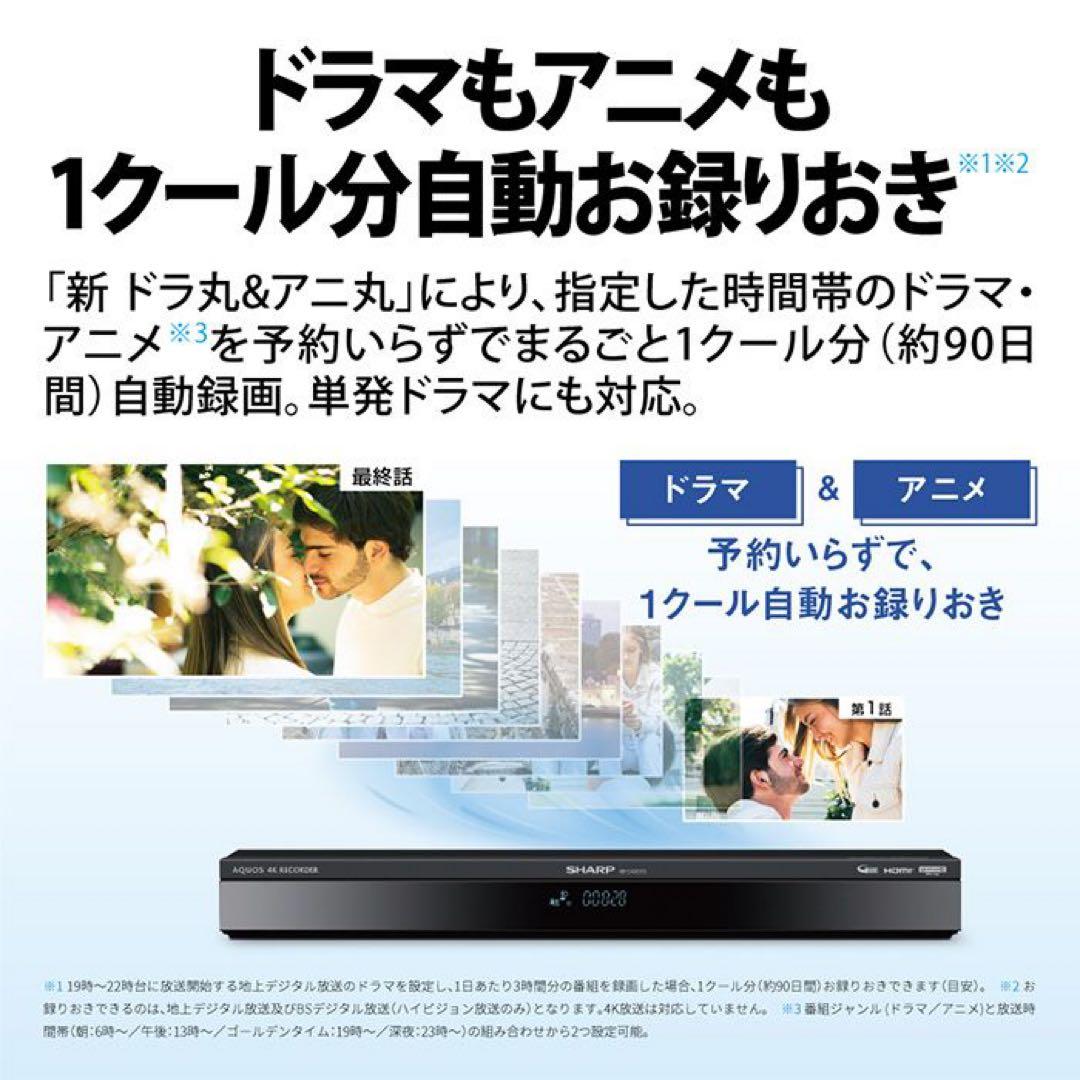 【ケイジ様へ】SHARP 4B-C20GT3 4Kレコーダー