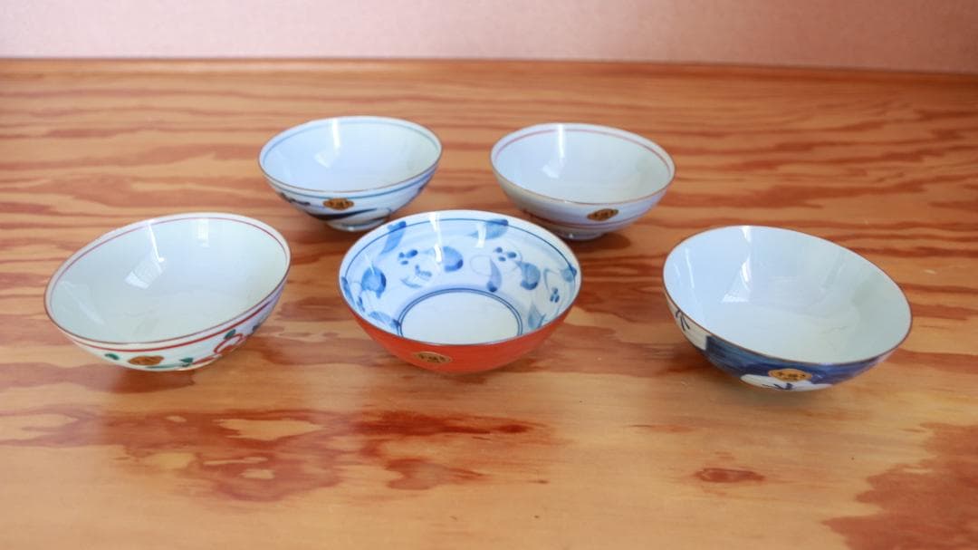 箱入り未使用伝統工芸高級有田焼お茶碗飯碗湯飲み5客セット有田焼古陶窯陶芸家和食器