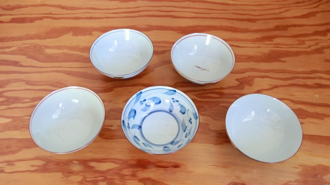 箱入り未使用伝統工芸高級有田焼お茶碗飯碗湯飲み5客セット有田焼古陶窯陶芸家和食器