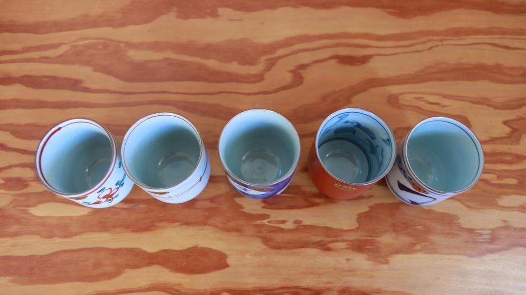 箱入り未使用伝統工芸高級有田焼お茶碗飯碗湯飲み5客セット有田焼古陶窯陶芸家和食器