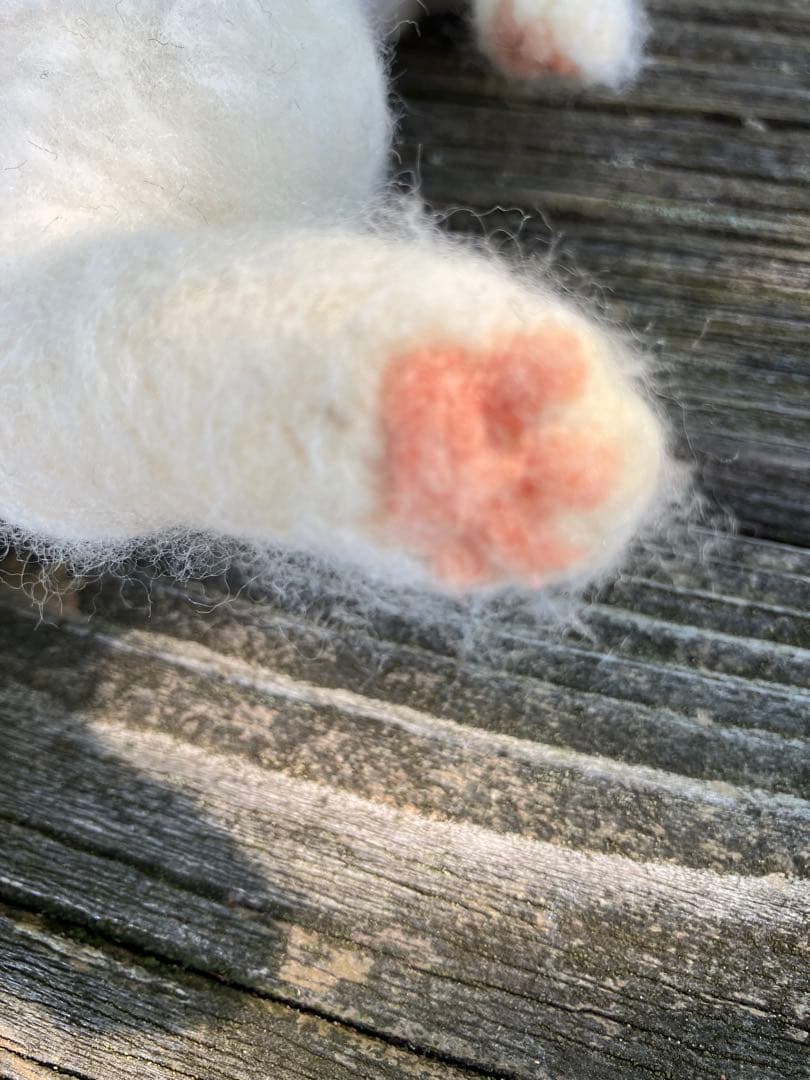 羊毛フェルトの猫人形